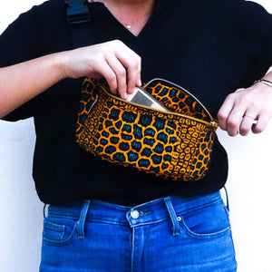 Fanny pack Yellow Leopard